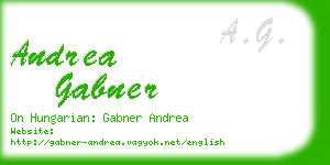 andrea gabner business card